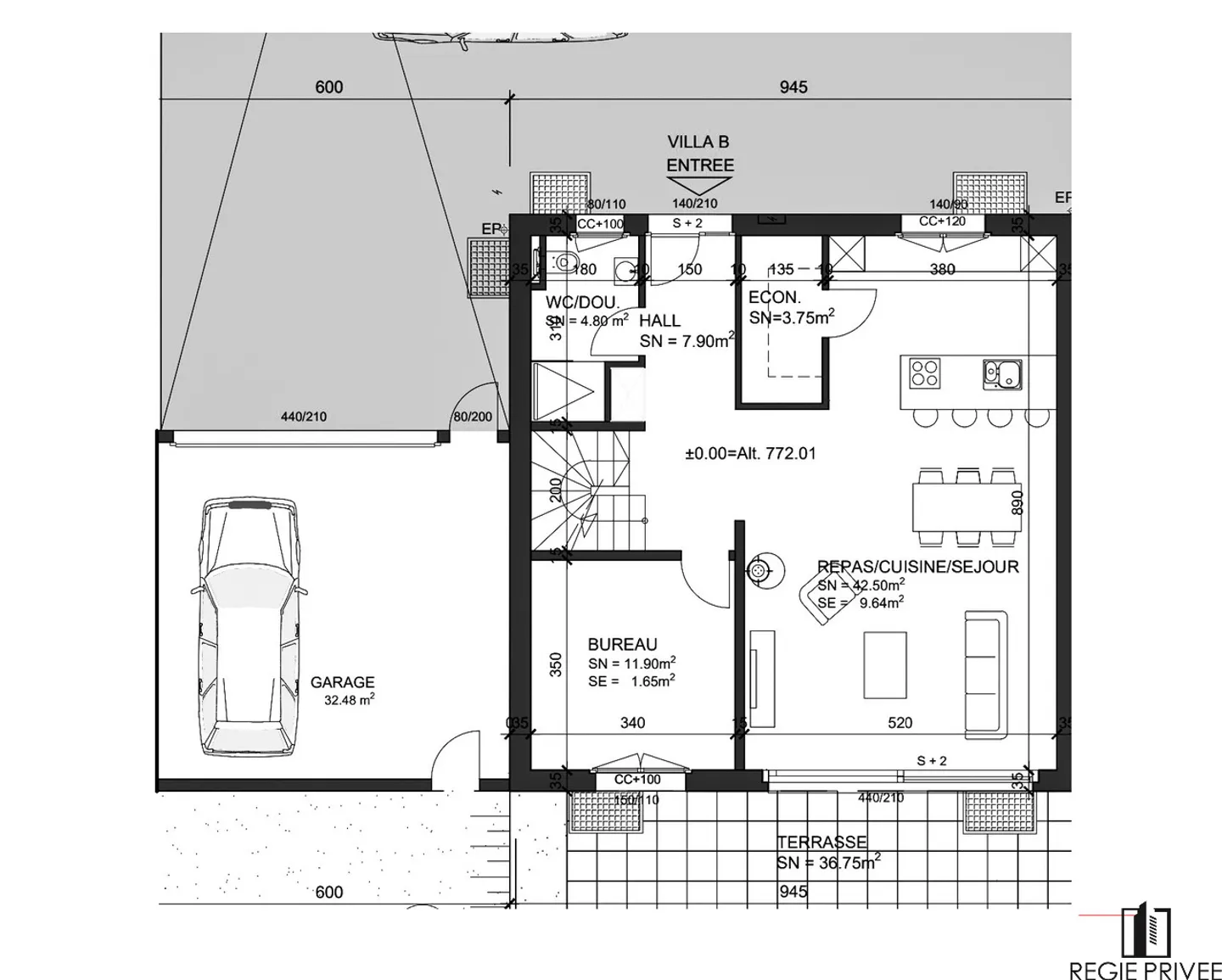 Généreuse Villa idéalement située, parc & garage compris. Vente s-plan - Photo 11 sur 13