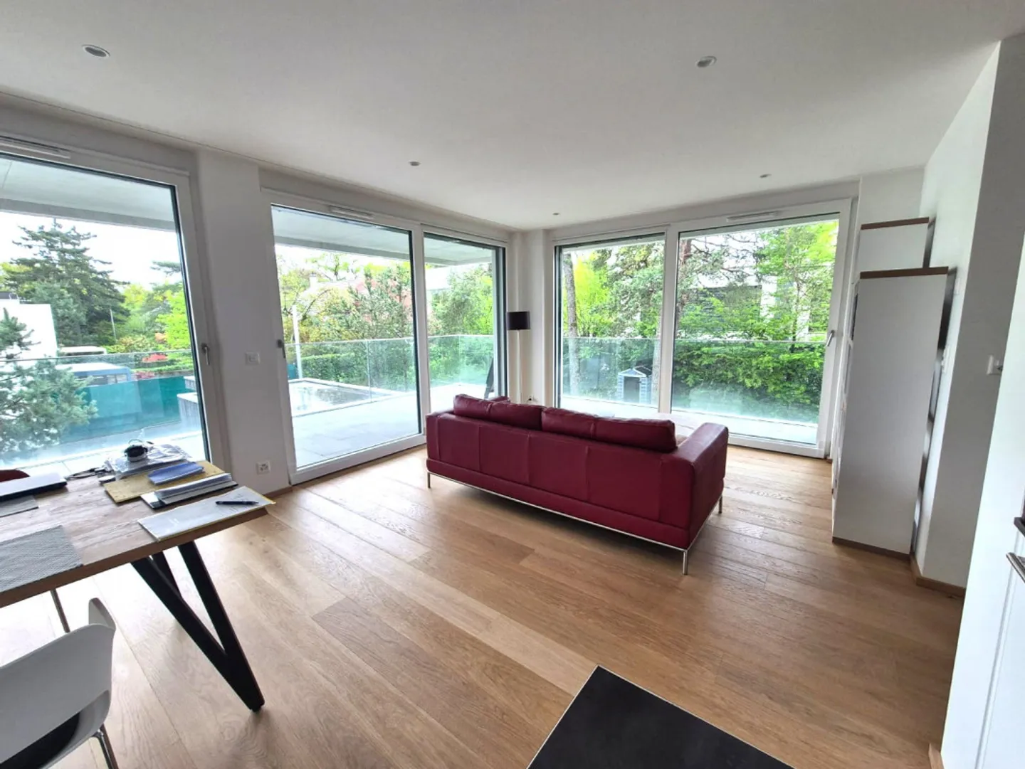 Wunderschöne 4-Zimmer-Neuwohnung mit großer Terrasse in Wohngegend Cologny/Gradelle - Foto 1 von 11