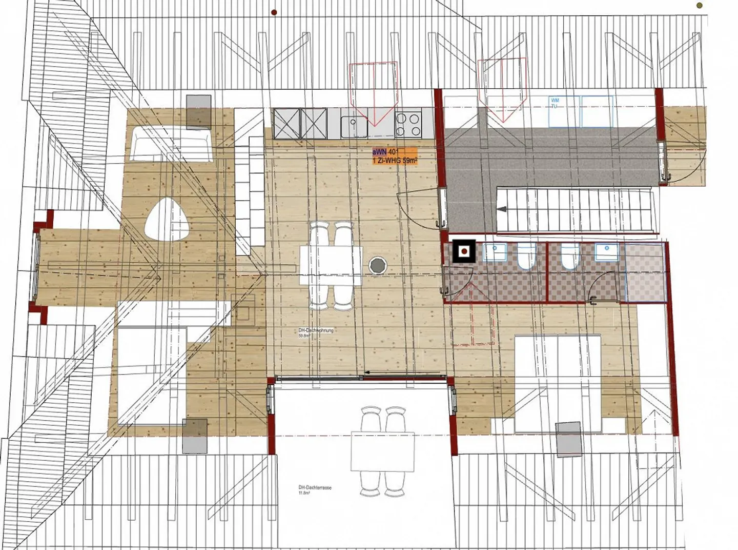 Loft-penthouse nella città vecchia di Chur con balcone e galleria - Foto 4 di 4