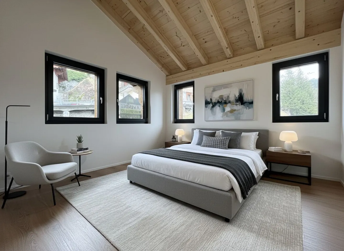 Geräumige Wohnung mit Bergblick - Foto 3 von 13