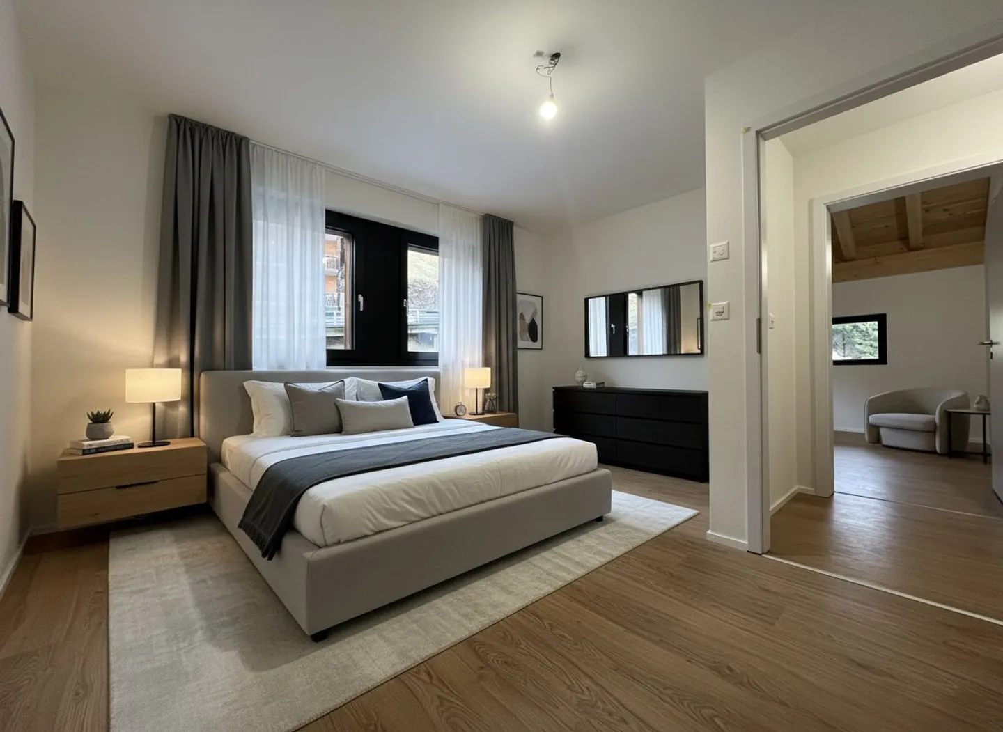 Geräumige Wohnung mit Bergblick - Foto 5 von 13