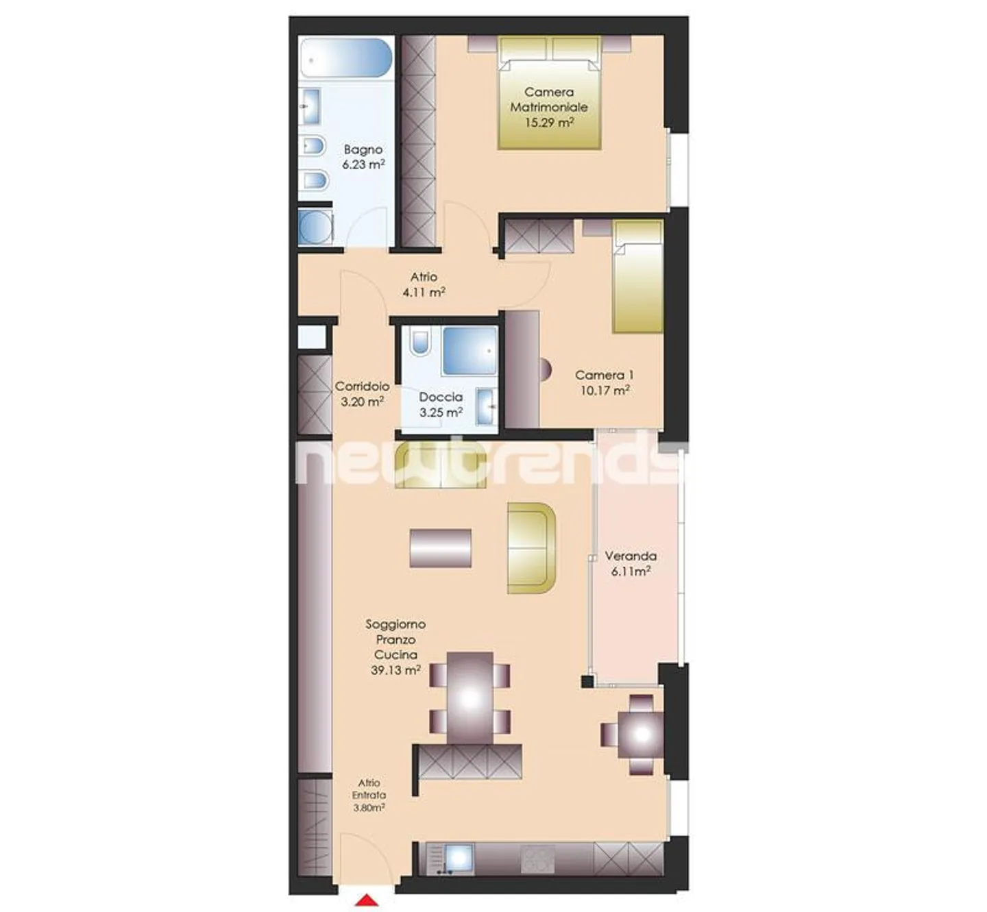 Lugano Centro-Servizi: Appartamento 3.5 locali con ampi spazi e parcheggio - Foto 8 di 8