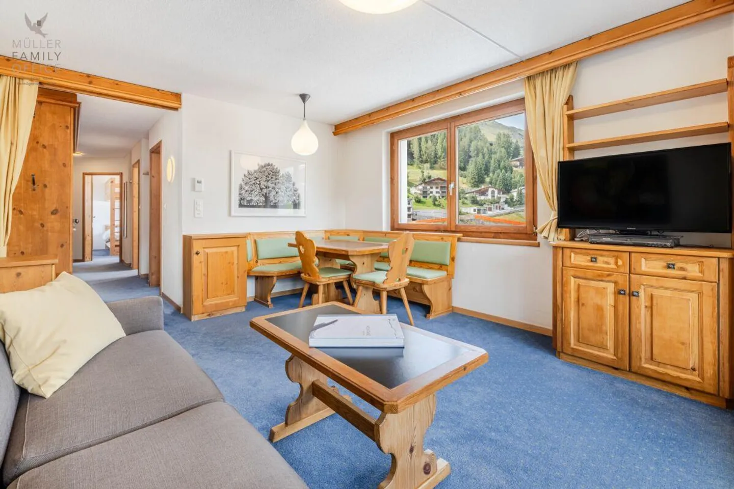 Charmante 2 1/2 Zimmer-Wohnung mit atemberaubendem Panoramablick in der "Residenz Meierhof" (mit Bewirtschaftungverpflichtung) - Foto 6 von 13