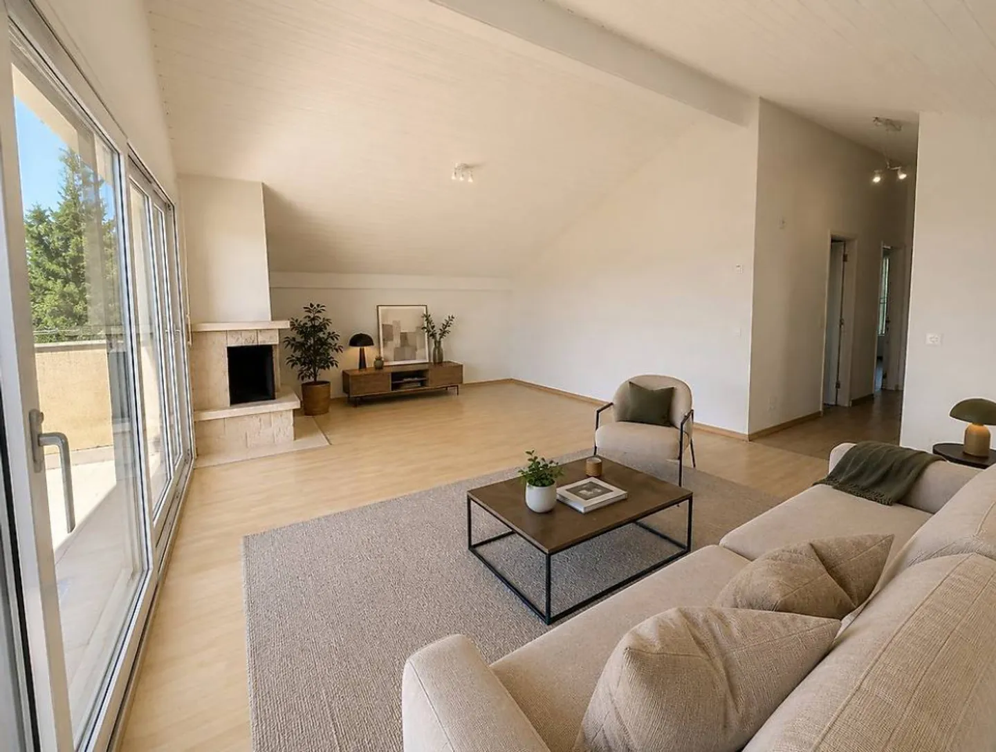Magnificent Loft, 4.5 rooms with a view of the lake and the Alps - Photo 2 of 10
