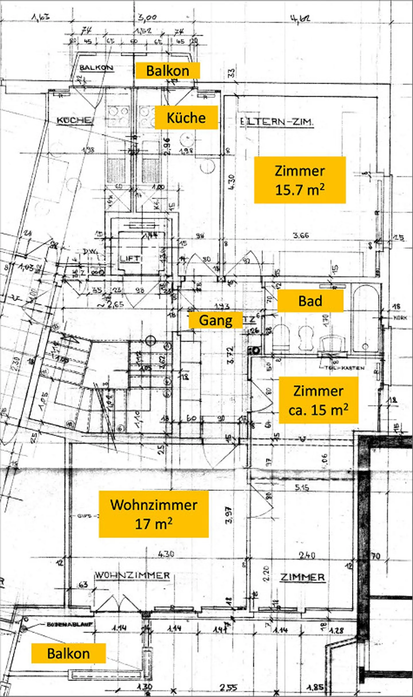 Helle 3-Zimmerwohnung mit Lift - Foto 6 von 6
