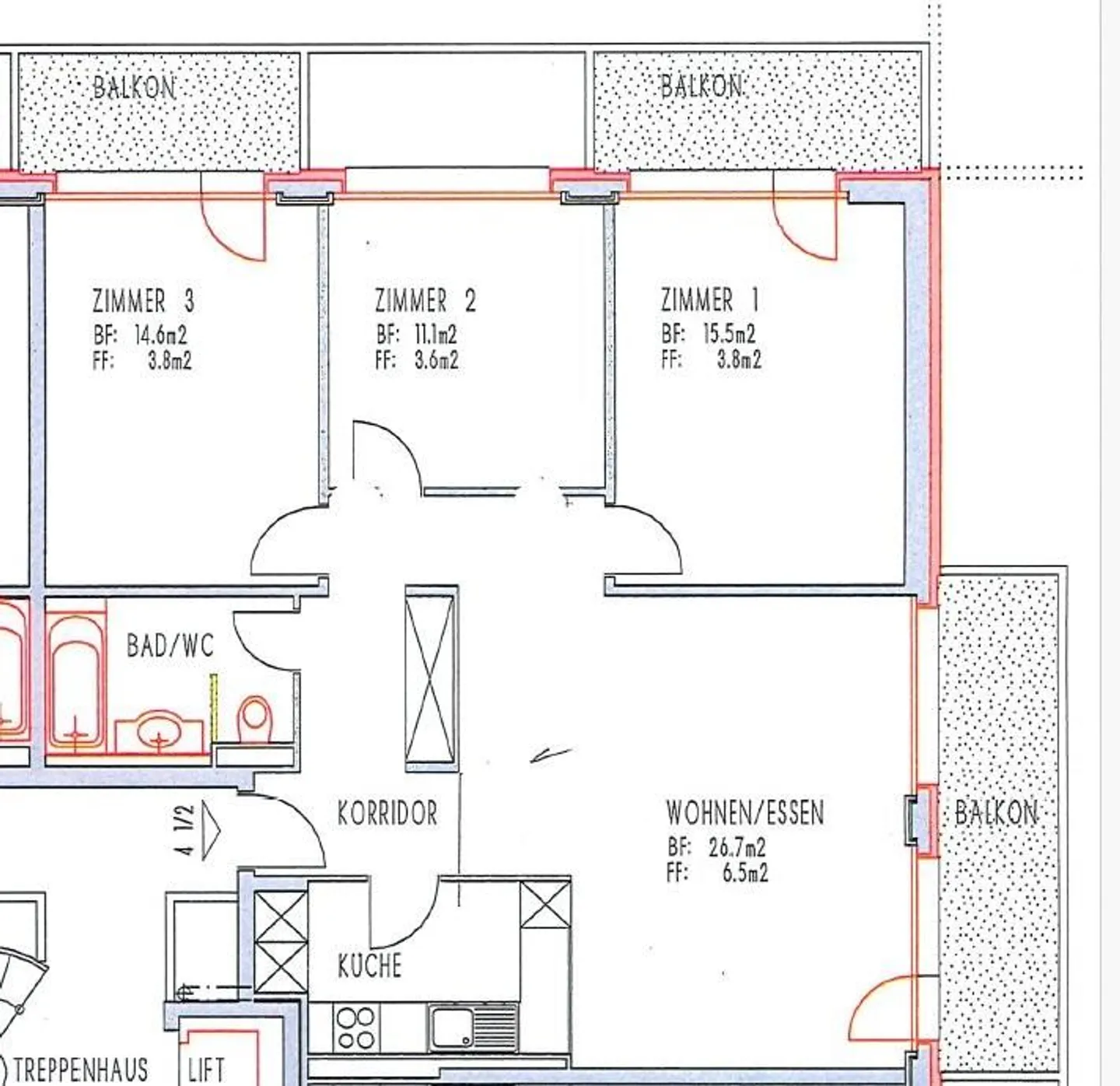 Appartement de 4 pièces à louer - Photo 8 sur 8
