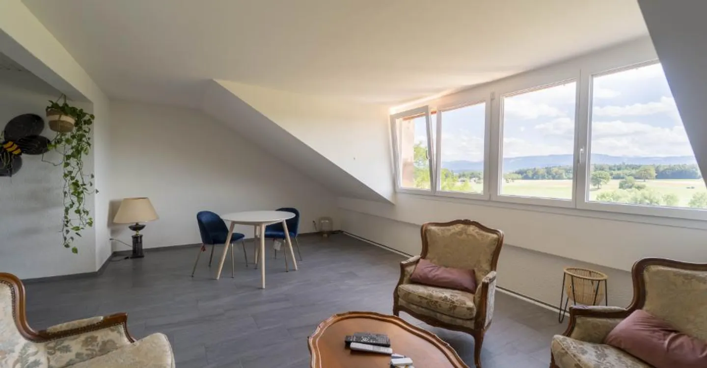 Appartement de 4.5 pièces sous les toits avec séjour entièrement repensé - Foto 1 di 10