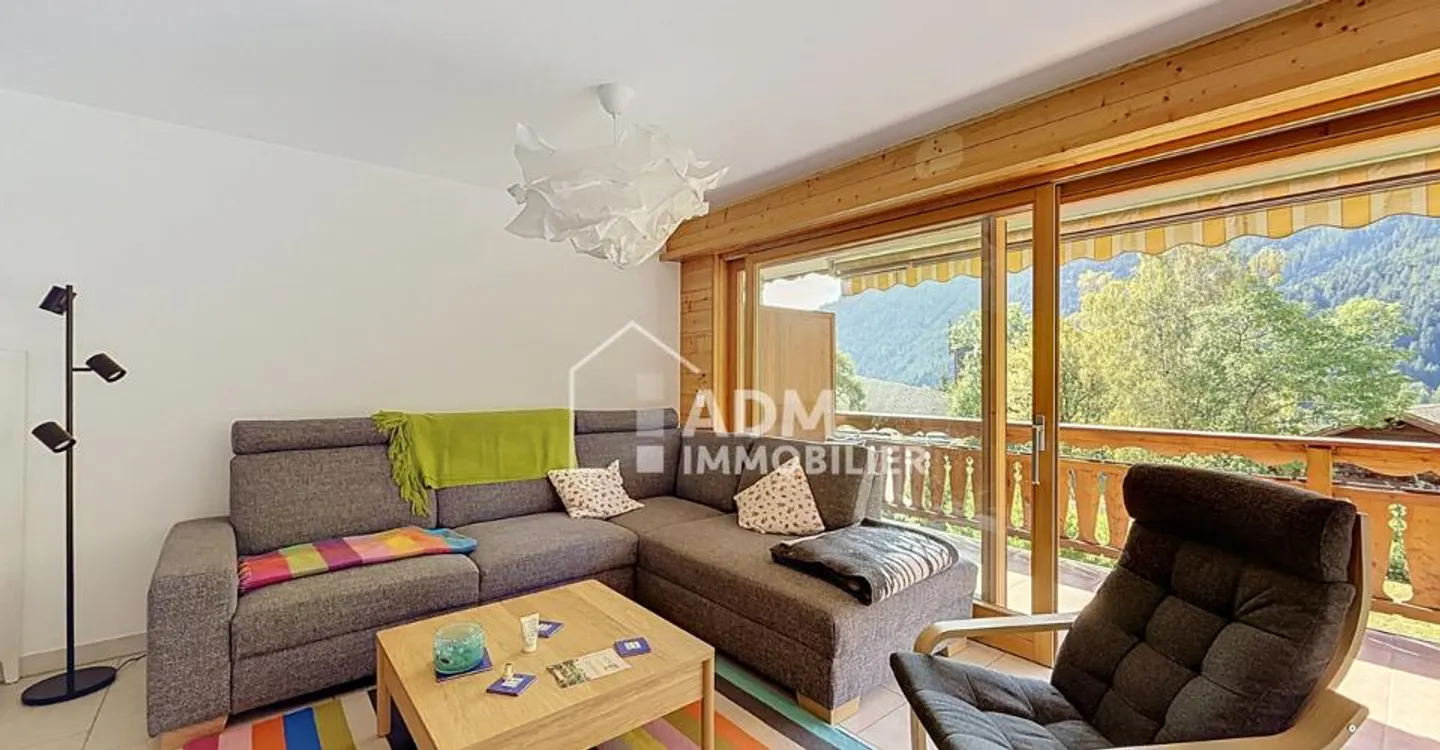 Ovronnaz, appartement 3.5 pièces avec vue dégagée sur les Alpes - Foto 1 di 12