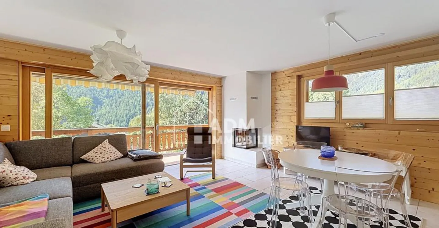Ovronnaz, appartement 3.5 pièces avec vue dégagée sur les Alpes - Foto 2 di 12