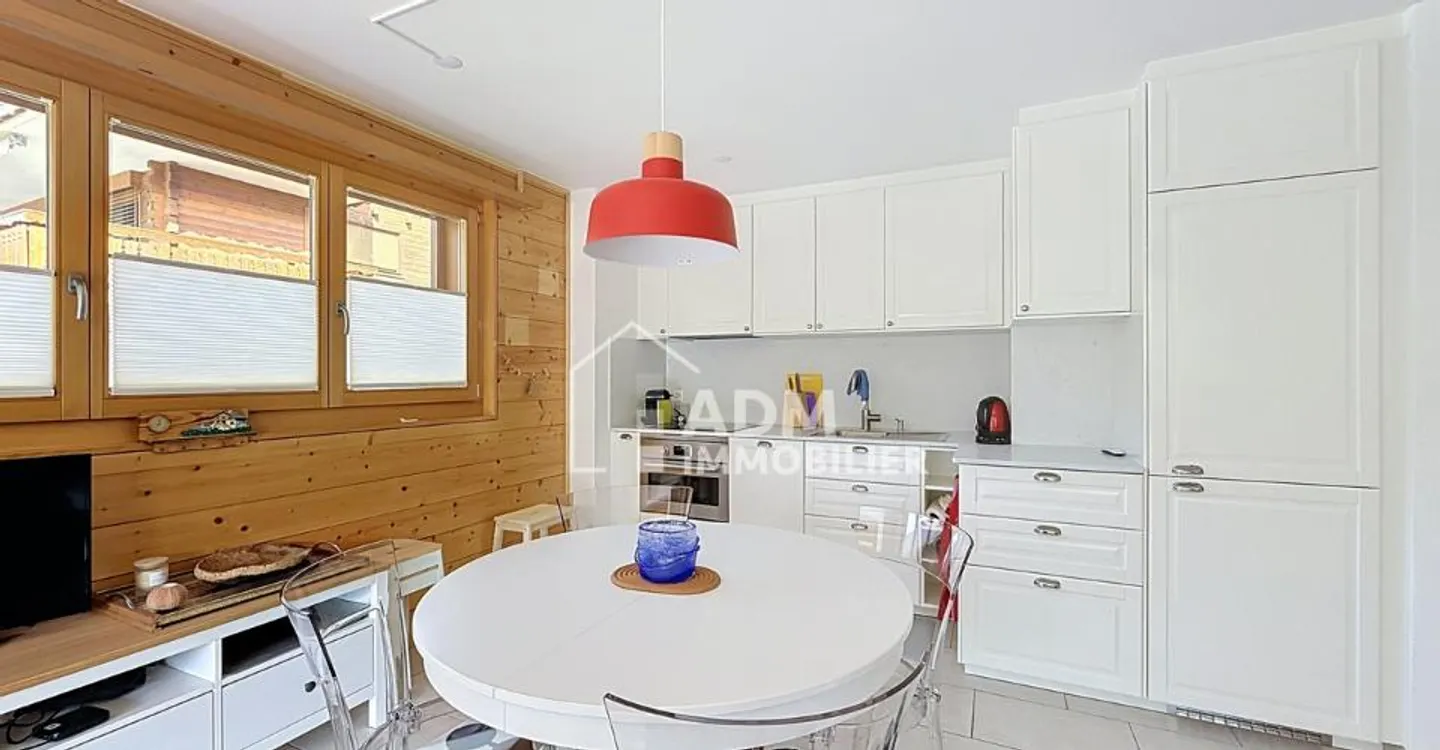 Ovronnaz, appartement 3.5 pièces avec vue dégagée sur les Alpes - Foto 4 di 12