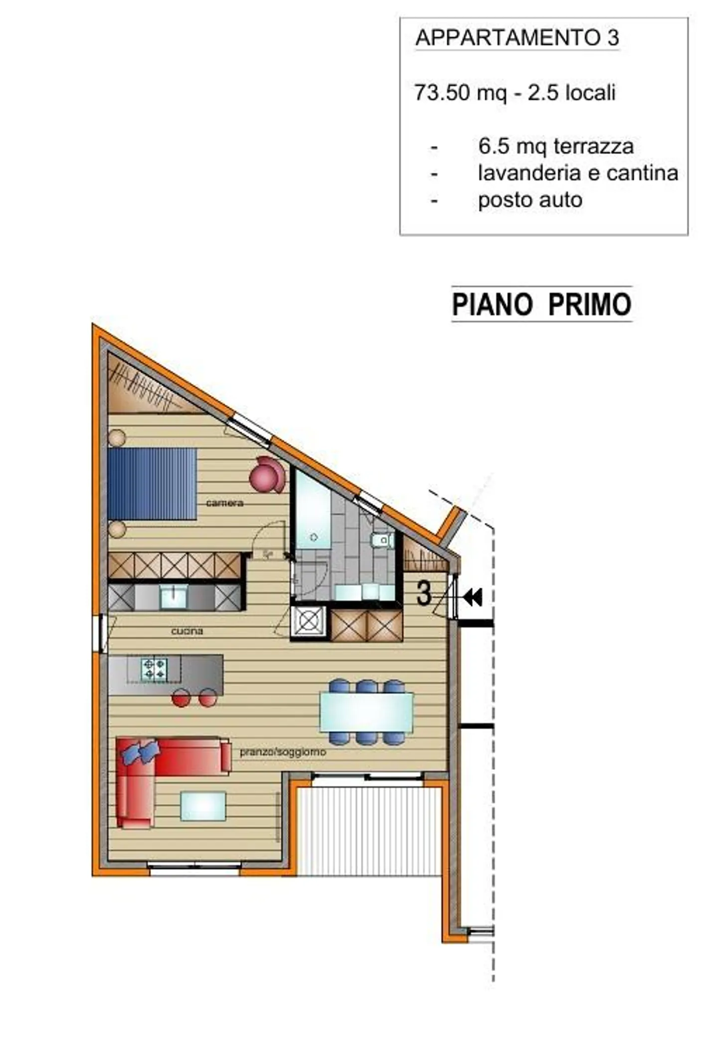 SPACIOUS 2.5 ROOMS NEW BUILDING WITH TERRACE IN LUMINO - Photo 10 of 10