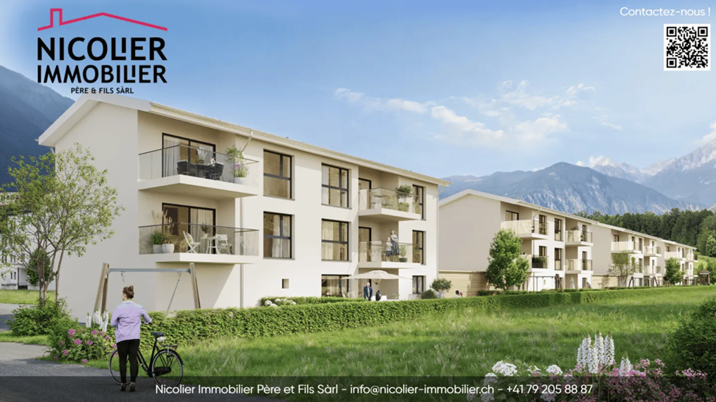 3 MINUTES FROM CHARRAT! Promotion of 20 apartments with mountain views - Photo 1 of 6