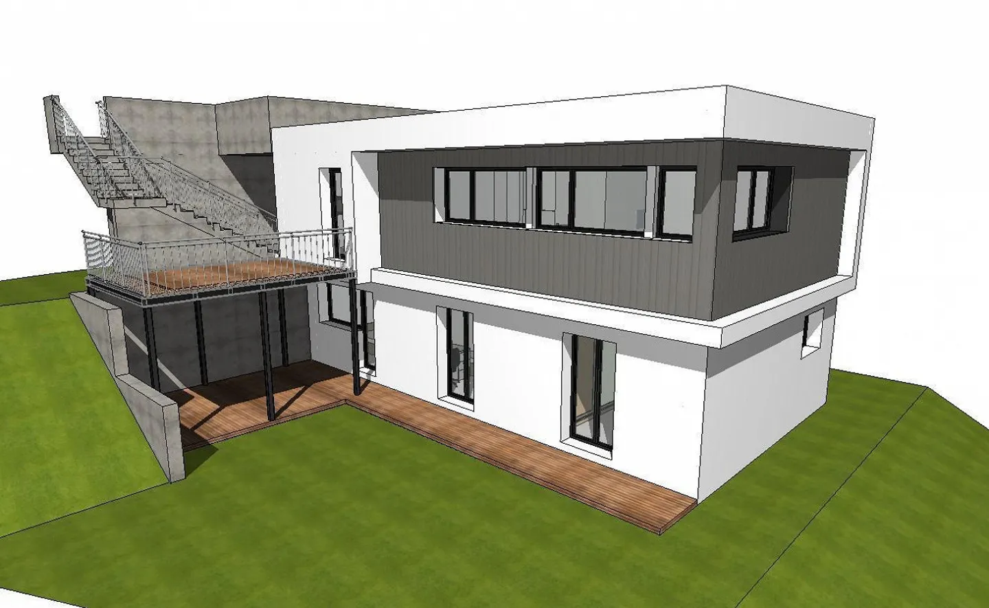 PROJET APPROUVÉ POUR UNE VILLA MODERNE DE 4,5 PIÈCES À GNOSCA - Photo 1 sur 7