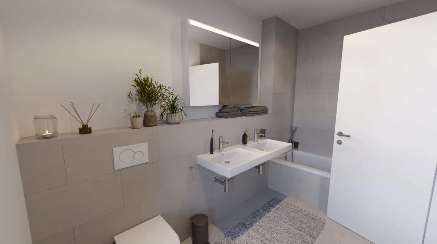 Nouvelle construction - Appartement attrayant et moderne de 4 1/2 pièces avec loggia au centre de Sissach - Photo 4 sur 9