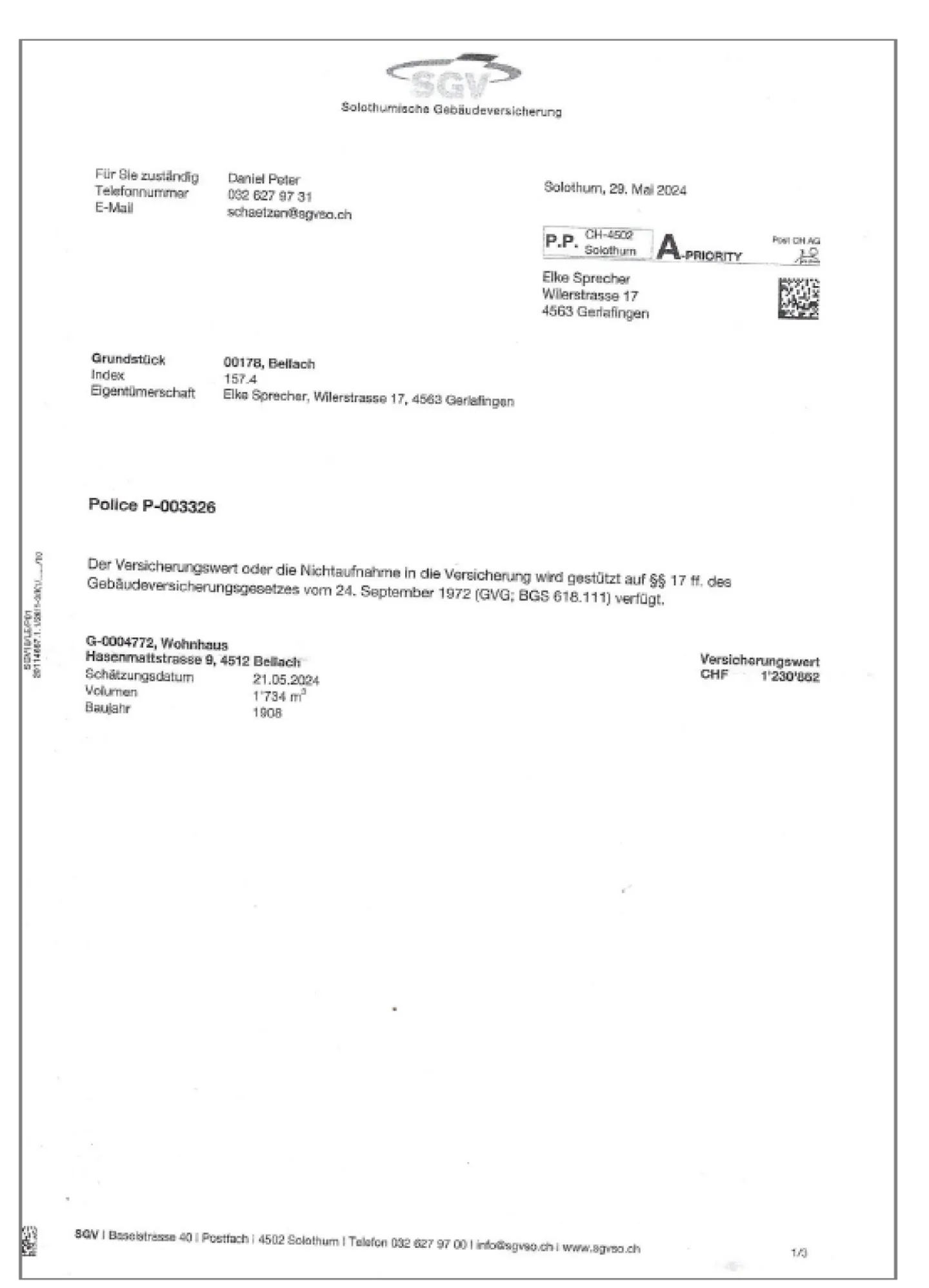 Attractive multi-family house with character in a central location in Bellach SO - Photo 28 of 31