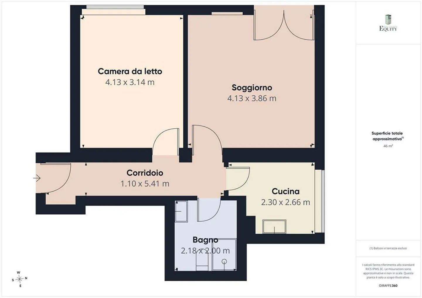 Appartement de 2,5 pièces à louer - Molino Nuovo - Photo 8 sur 8