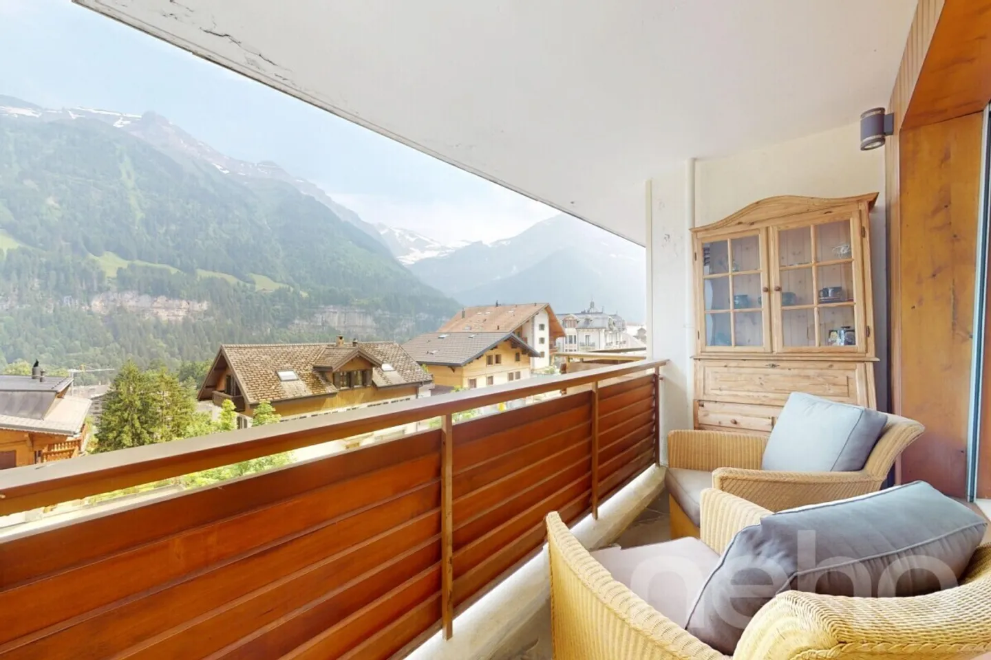 Loft ristrutturato nel centro di Champéry, vista panoramica - Foto 1 di 12