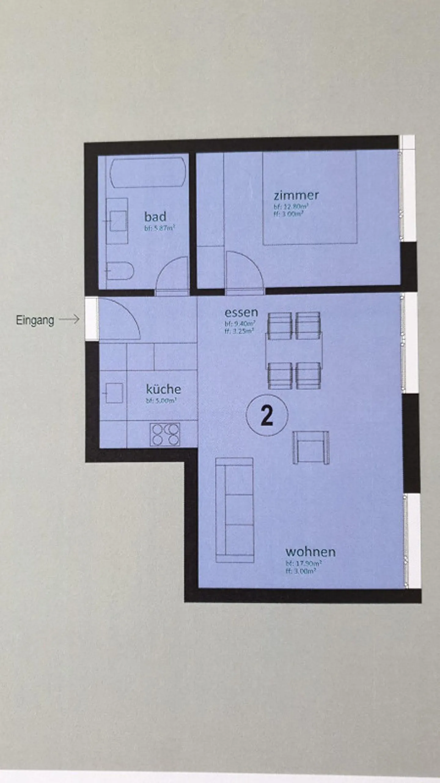 Newly renovated 2.5-room apartment on the ground floor - Photo 8 of 8