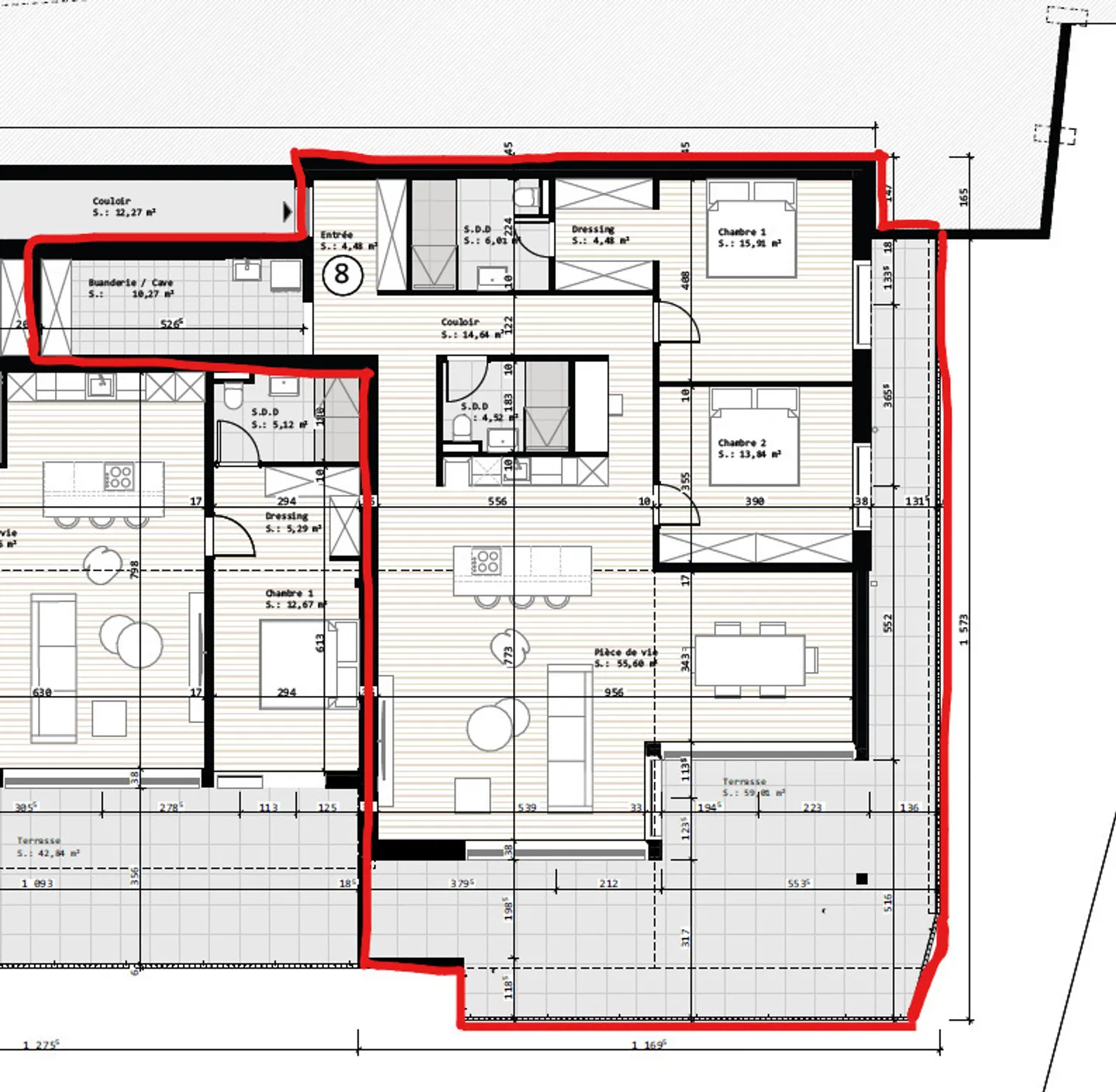 Luxuriöses Attique mit Atemberaubender Aussicht - Foto 8 von 11