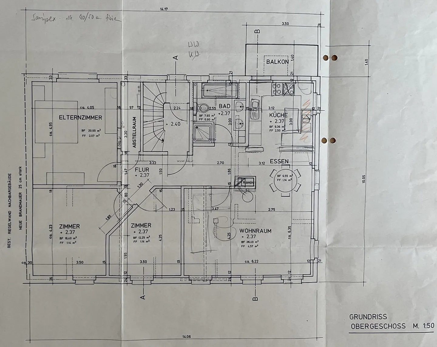4,5 Zimmer Wohnung, Balkon, zentrale Lage - Foto 5 di 11