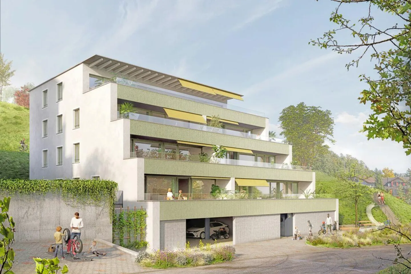 4.5 Zimmer-Neubau Eigentumswohnung (W1) - Foto 1 von 7
