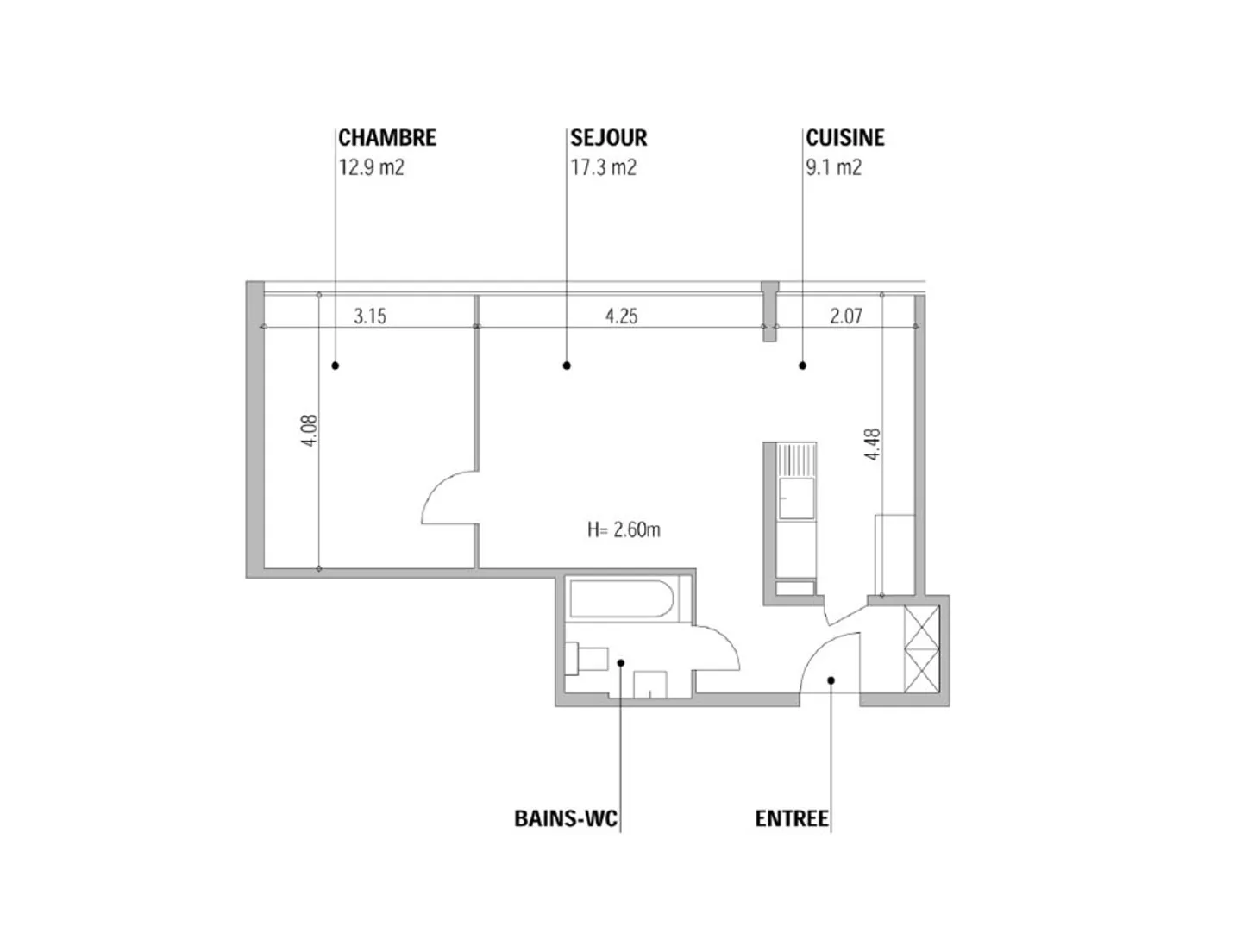 3-Zimmer-Wohnung, 1217 Meyrin - Foto 7 von 7