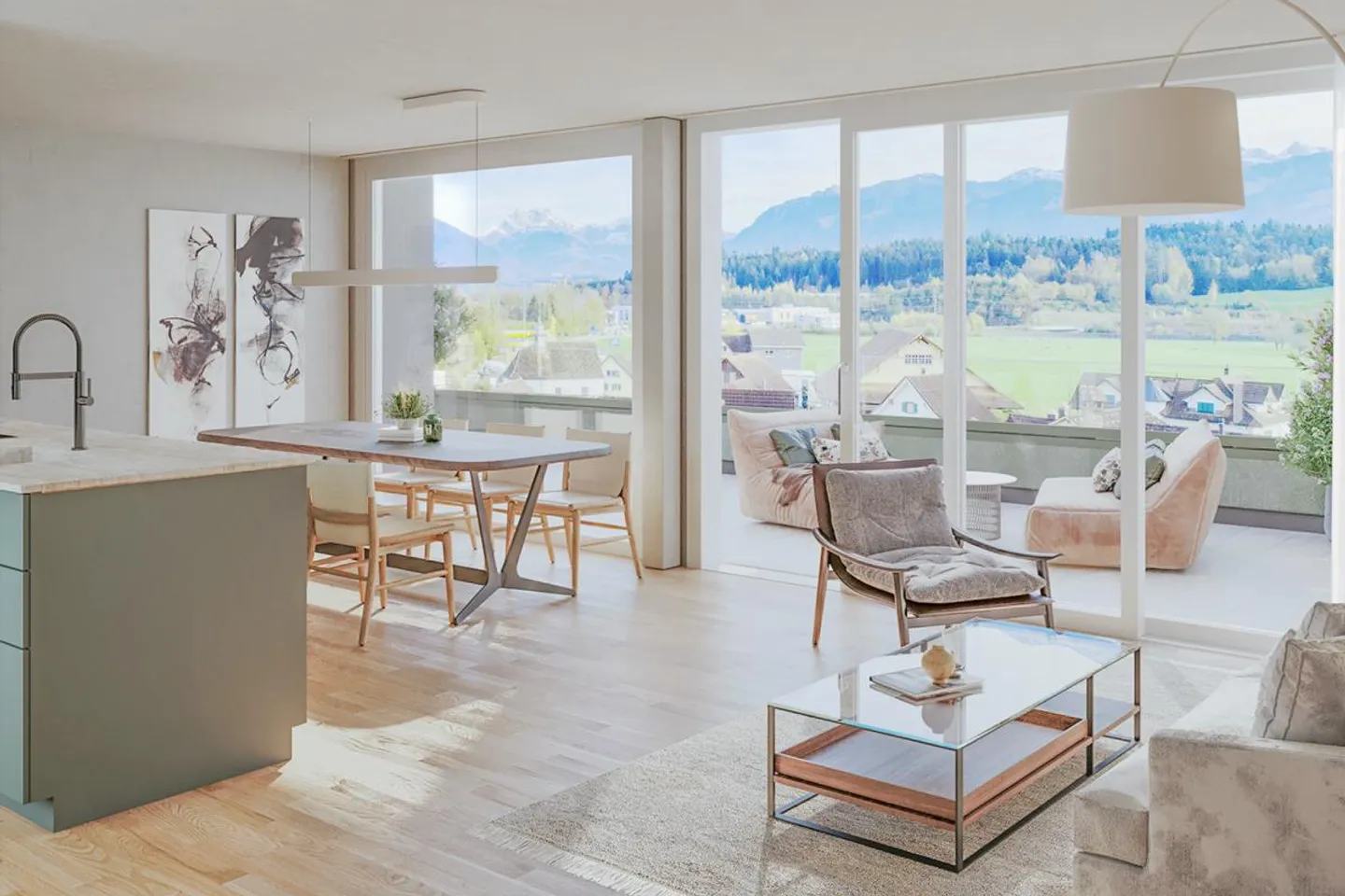 4.5 Zimmer-Neubau Eigentumswohnung (W1) - Foto 2 von 7
