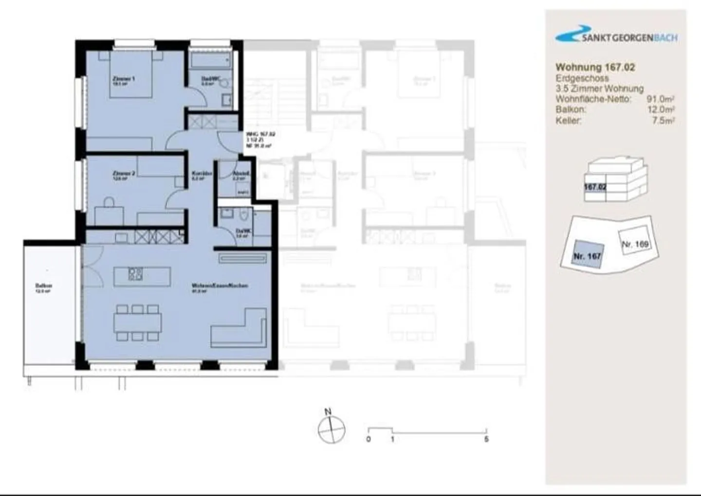 Appartement moderne de 3,5 pièces - Photo 2 sur 11