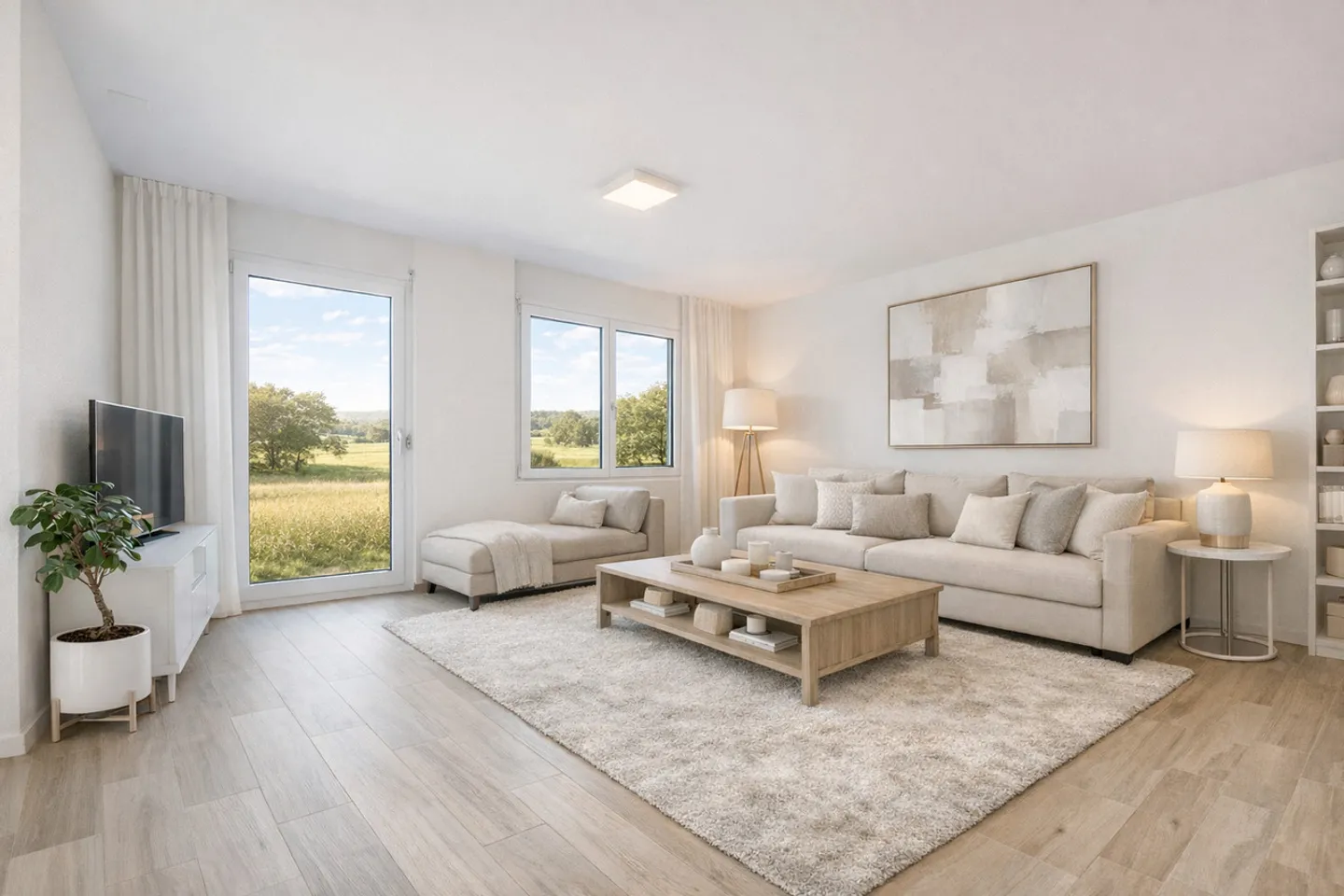 Zeitgemäße Wohnung in Cugy - Foto 1 von 8