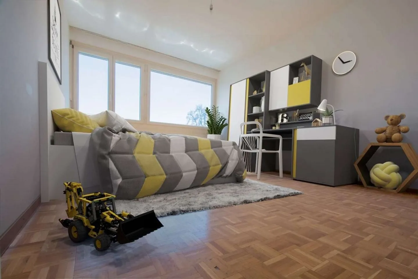 Appartement spacieux dans les hauteurs de Fribourg !! - Photo 5 sur 8
