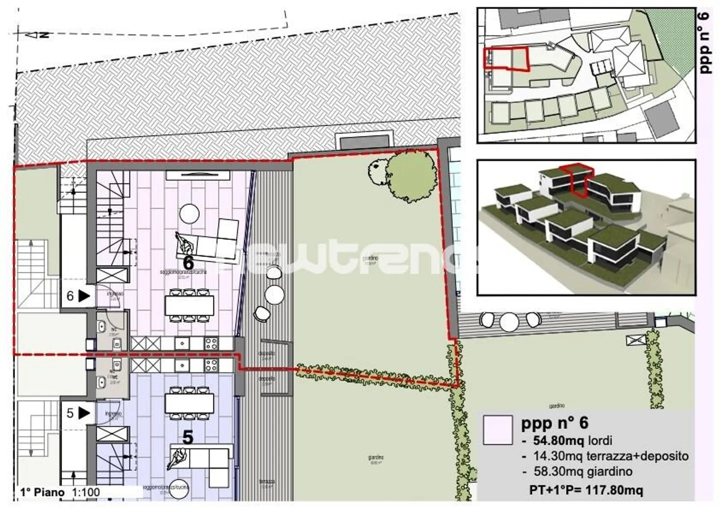 Cadempino, 4,5 nouvelles chambres avec jardin privé - Photo 15 sur 16