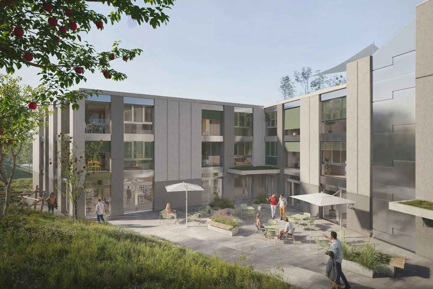 Ein Geschäftsbereich im Herzen eines neuen lebhaften Komplexes - Foto 3 von 4