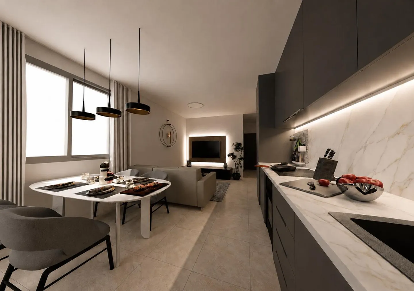 Appartement 2,5 pièces au dernier étage à louer à Stabio - Photo 2 sur 4