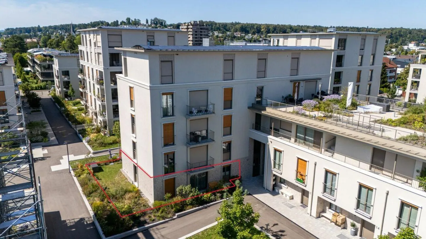 Appartamento giardino 4.5 stanze nuovo in una posizione centrale e tranquilla - Foto 11 di 13