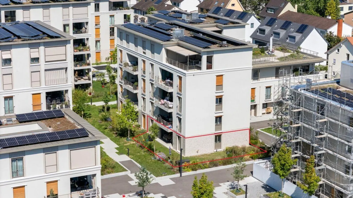 Appartamento giardino 4.5 stanze nuovo in una posizione centrale e tranquilla - Foto 12 di 13