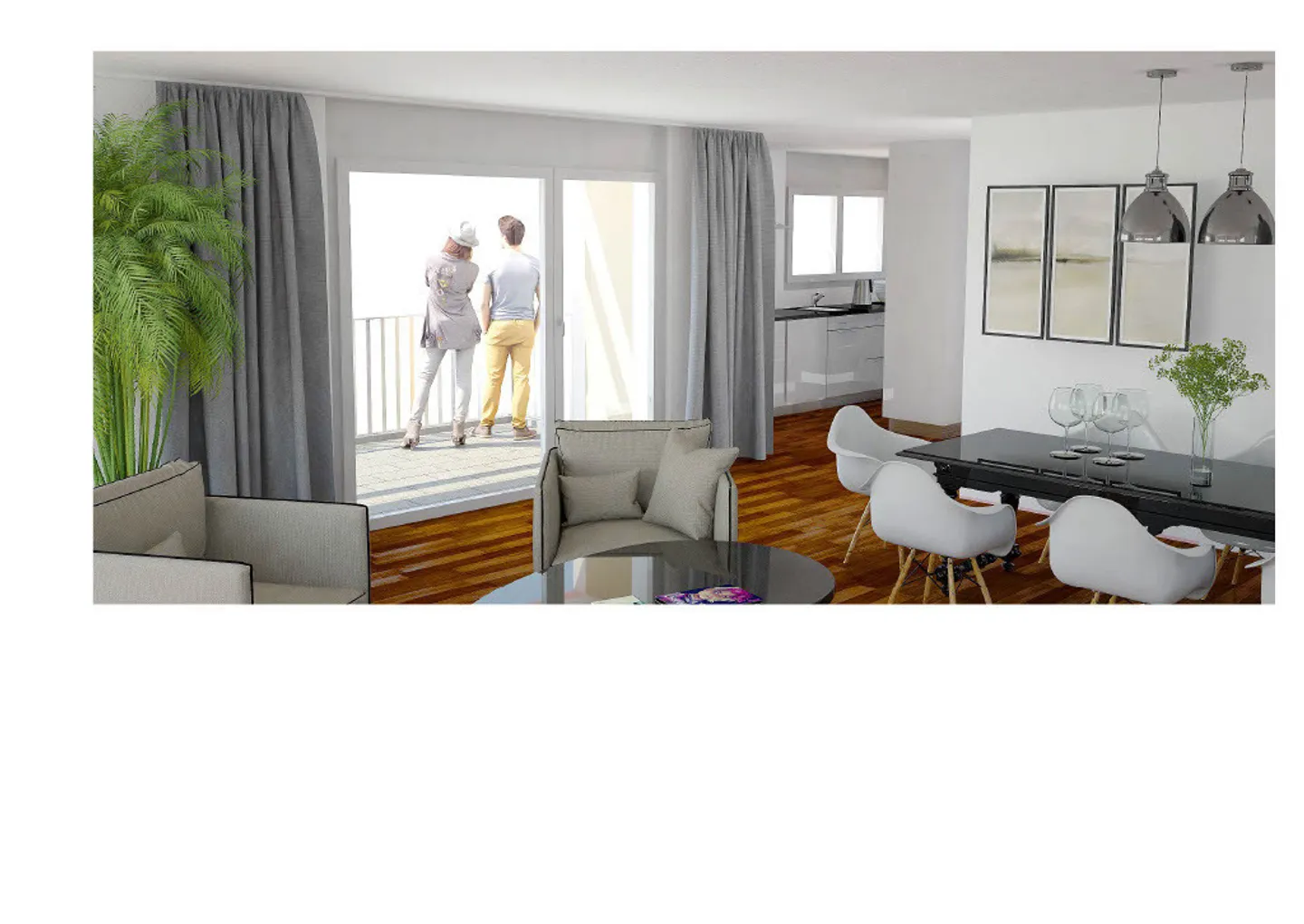Nuovo appartamento con grande terrazza e lavanderia privata - Foto 2 di 5