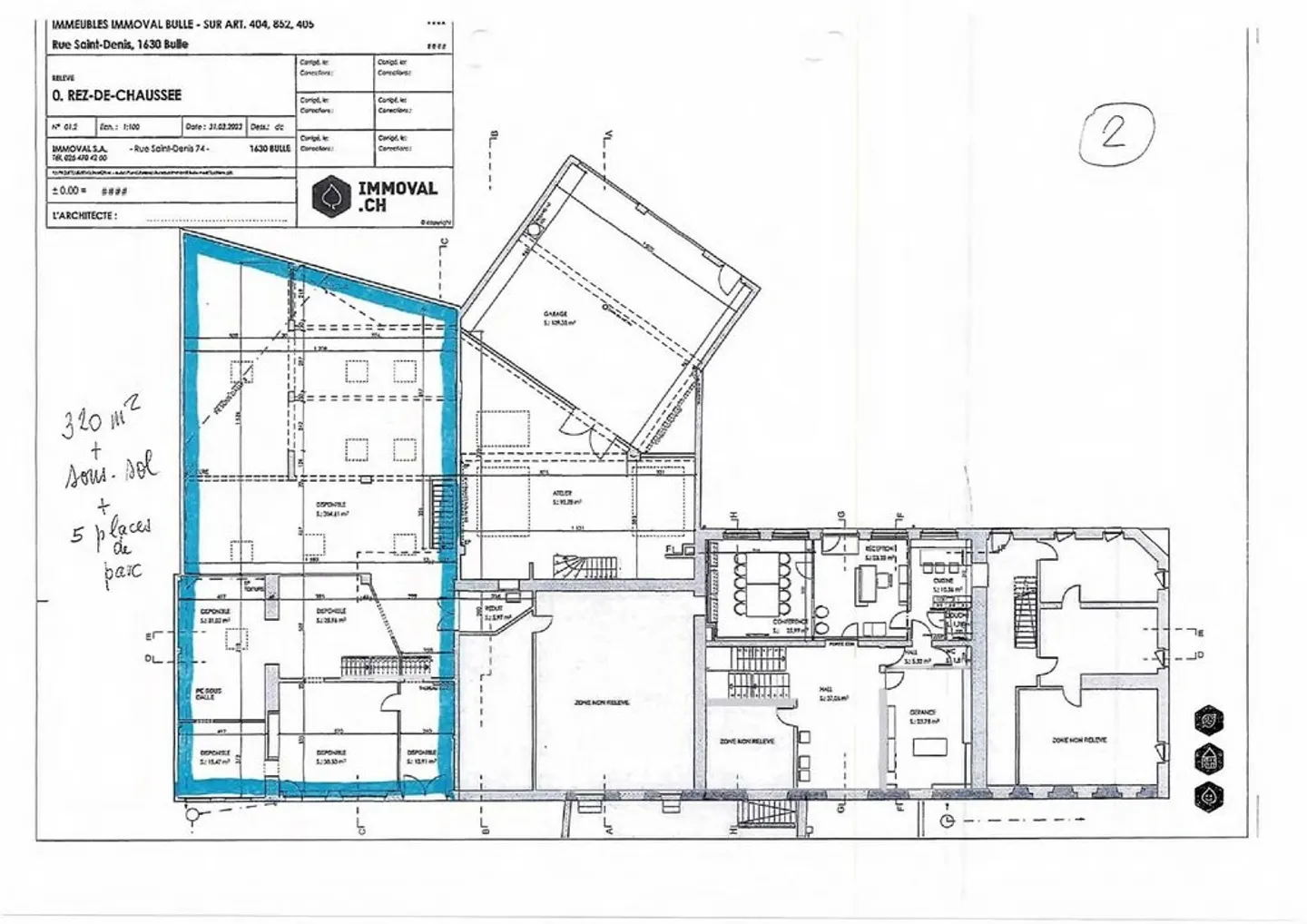 Local pour CHF 3'250.-/mois incluant les charges et les places de parking - Photo 2 sur 6