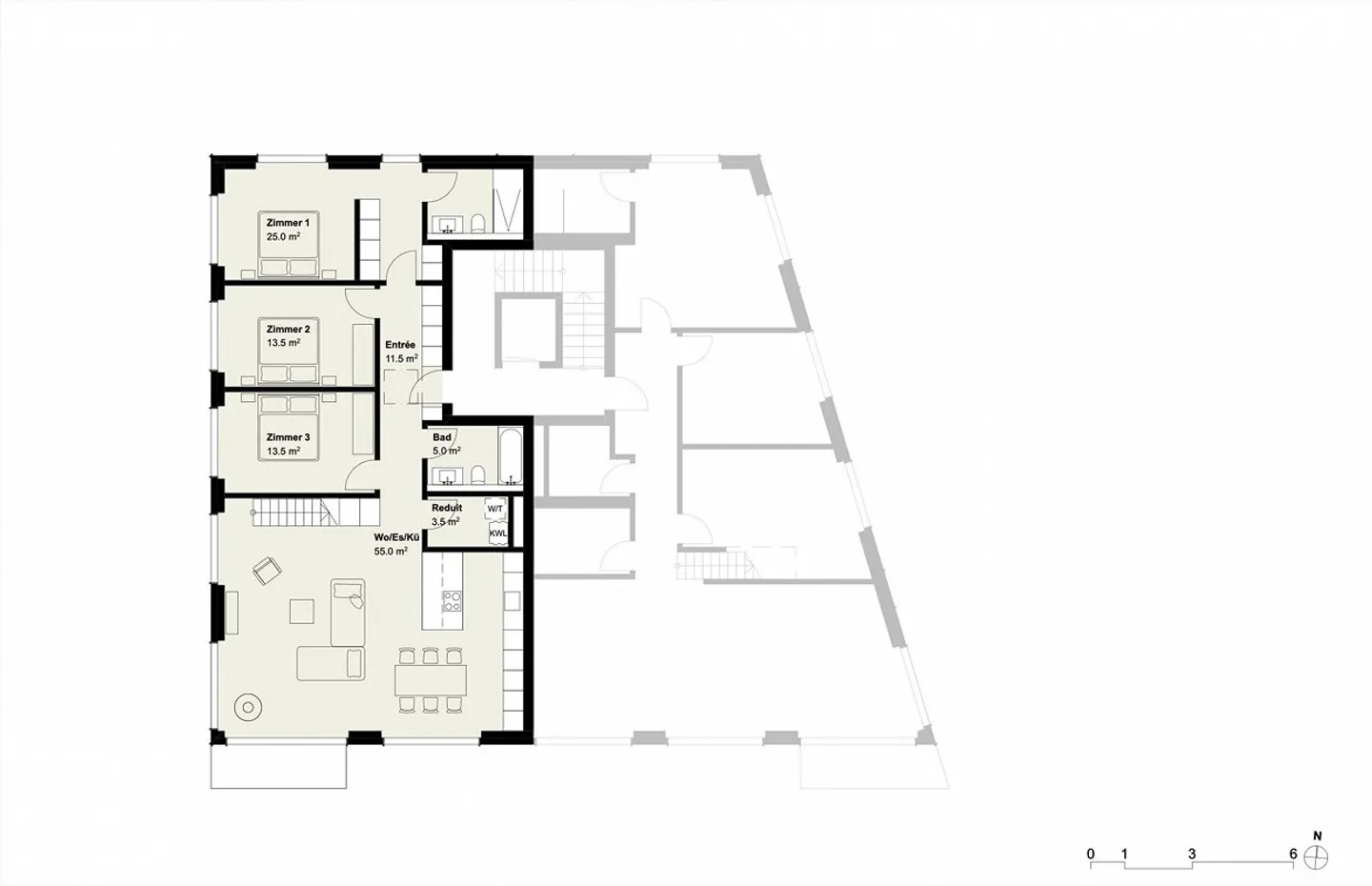 Appartamento Attico Nuovo di 4.5 Stanze con Terrazza sul Tetto - Foto 8 di 12