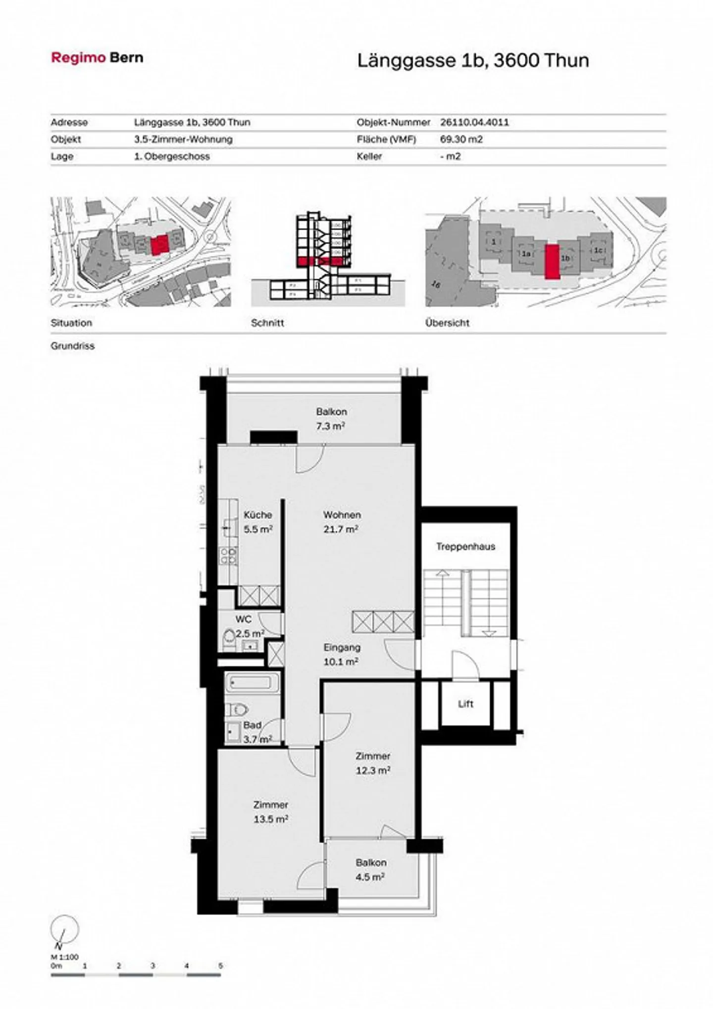 RENT WITHOUT DEPOSIT - Living experience in the heart of the city of Thun - Photo 8 of 9