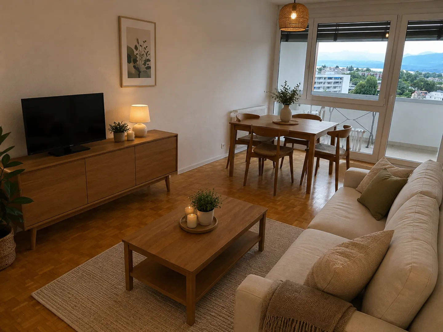 Appartement Charmant avec Vue sur le Lac - Photo 2 sur 5