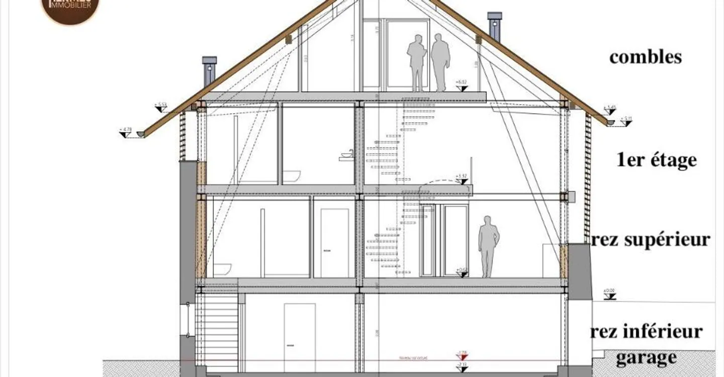 Außergewöhnliches Haus mit 237 m2 - Loft-Potenzial oder 7,5 Zimmer in Saint-Pierre-de-Clages - Foto 2 von 13