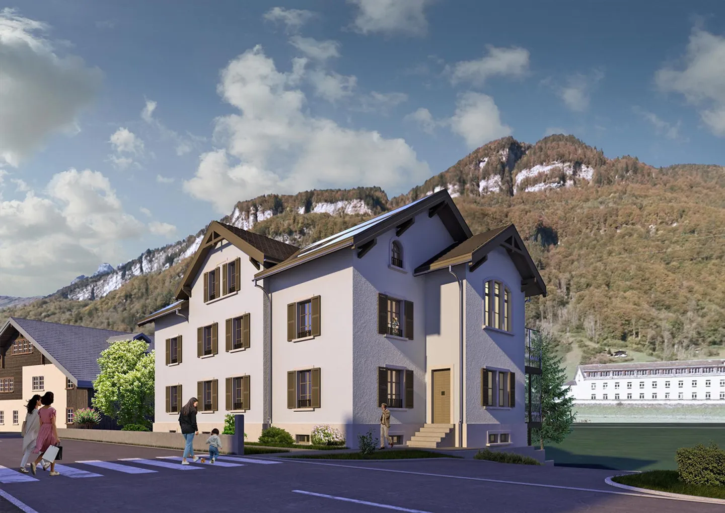 Projet de construction approuvé avec 6 appartements avec MFH - Photo 1 sur 3