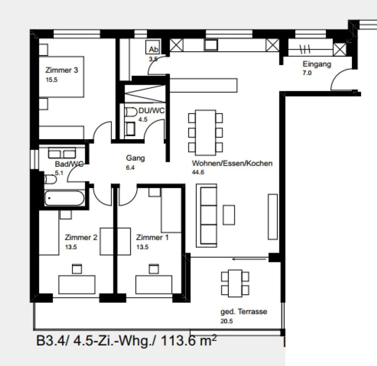 Appartement lumineux de 4,5 pièces - Photo 13 sur 15