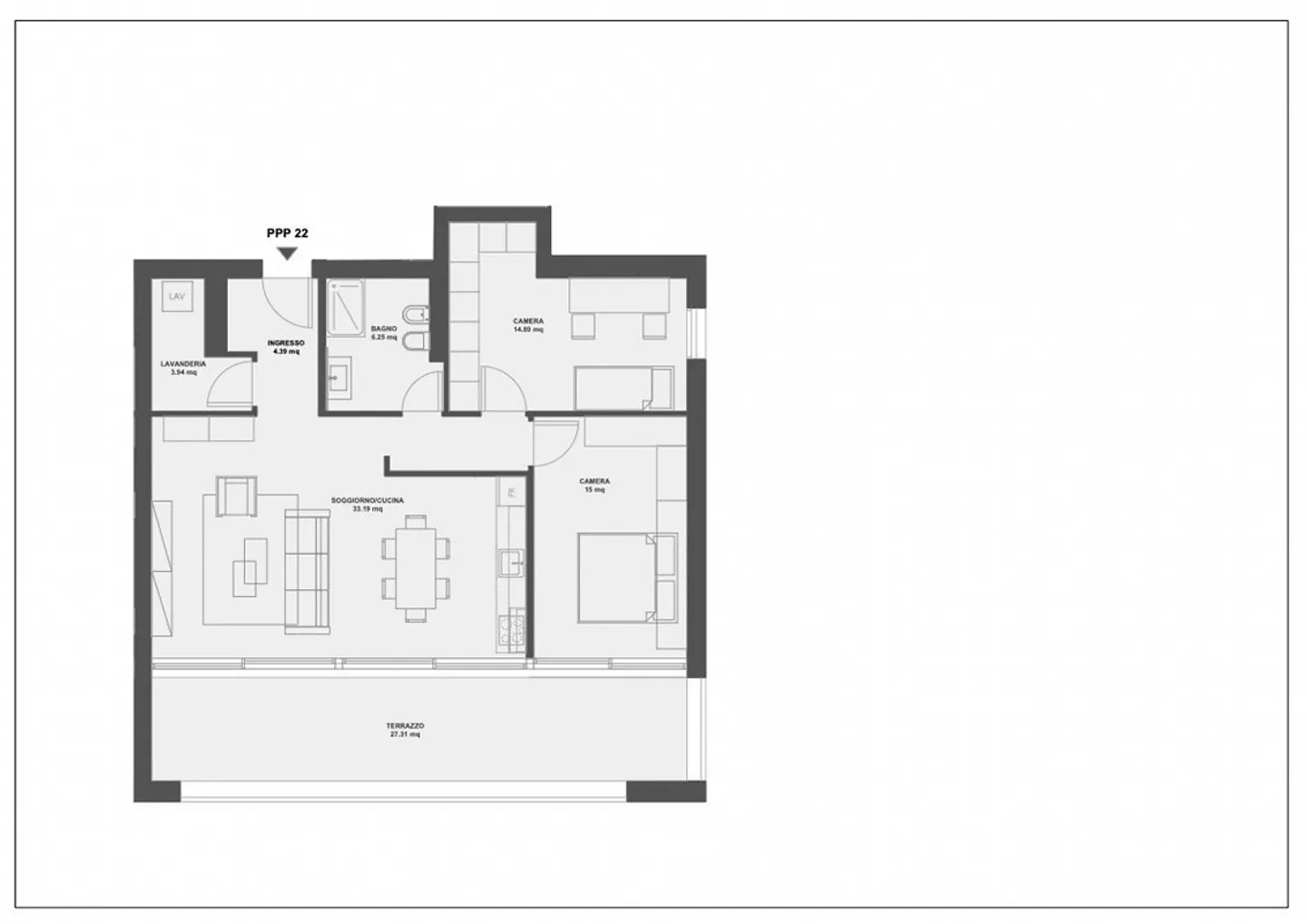 Monteggio Modern 3.5 loc. Pigione 1'550 Ausgaben 200 | - Foto 8 von 9