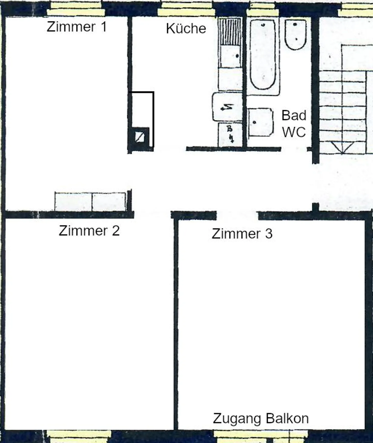 Appartement de 3 pièces disponible immédiatement à Bellach - Photo 2 sur 3