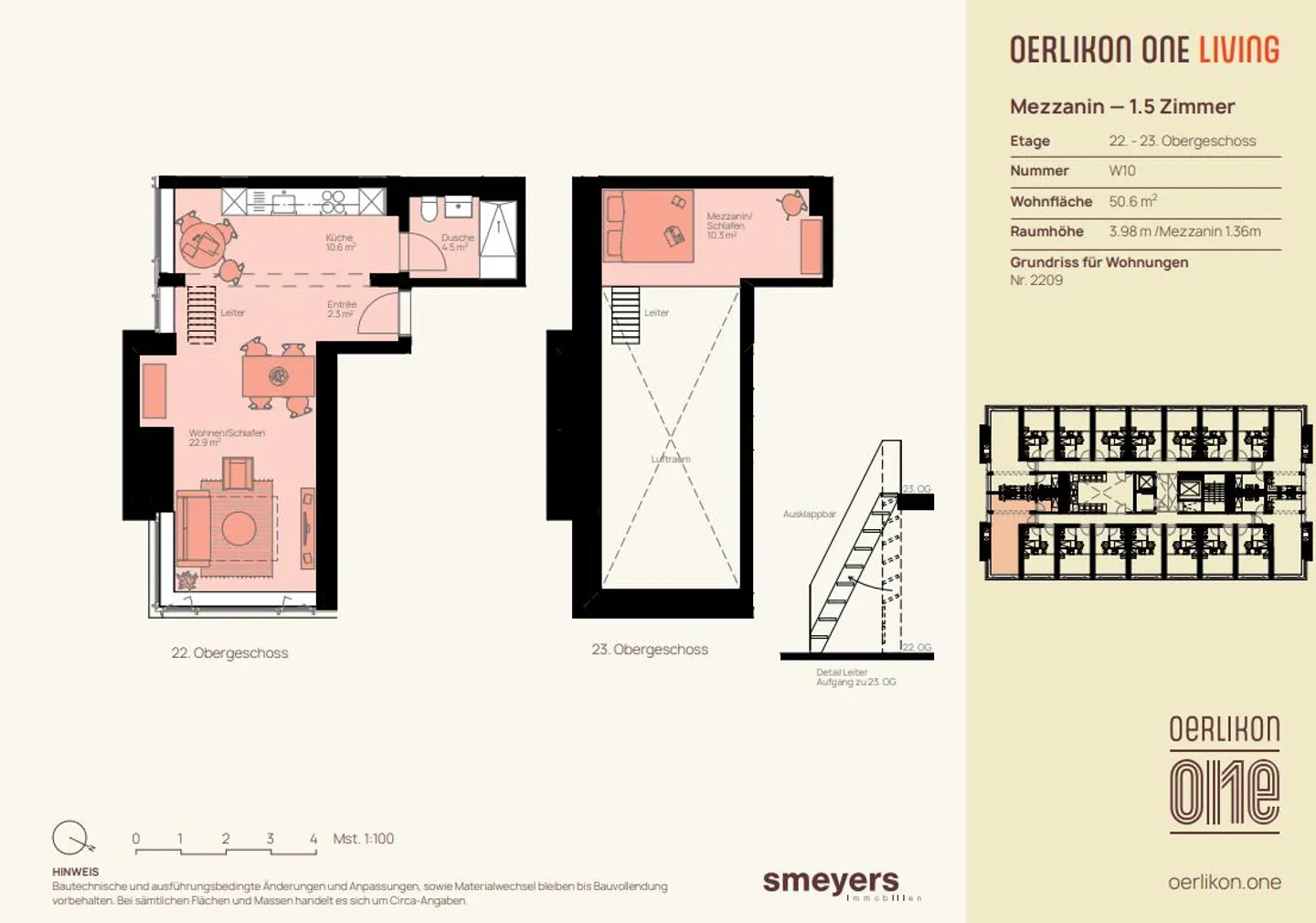 City-Sky-Living: Appartamento 1,5 camere con panorama - Foto 5 di 8