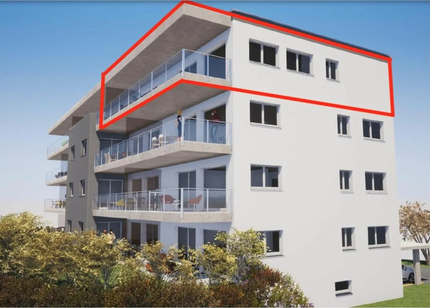 Penthouse 4.5 rooms in Aproz (Sion) - Photo 6 of 21