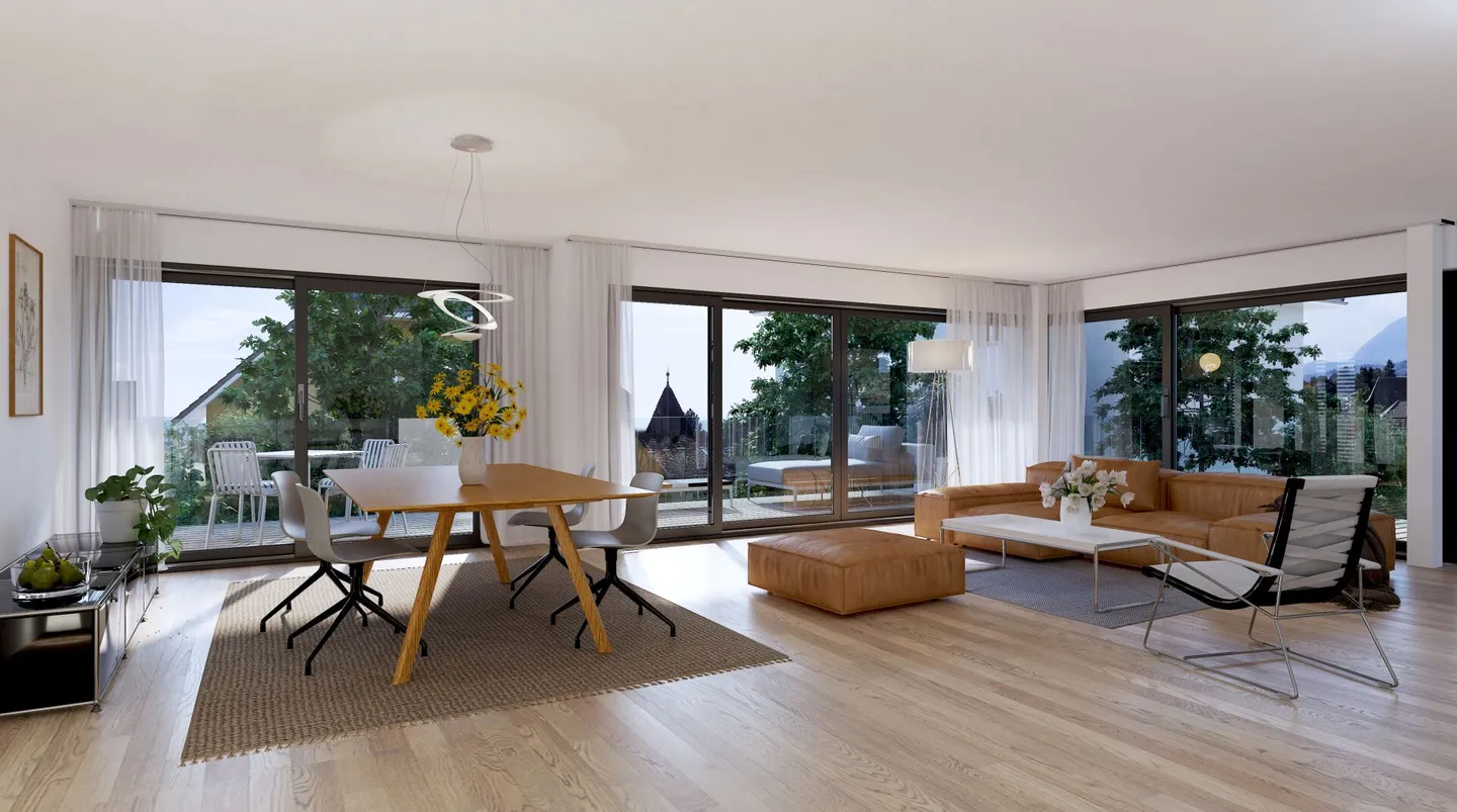 Appartamenti spaziosi di 4,5 stanze: 124m2 e 37m2 di balcone - Foto 3 di 8