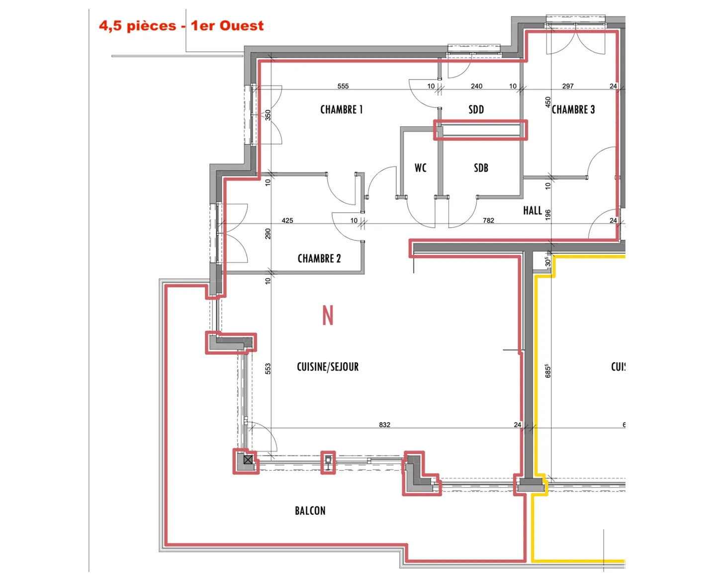 Appartamenti spaziosi di 4,5 stanze: 124m2 e 37m2 di balcone - Foto 8 di 8