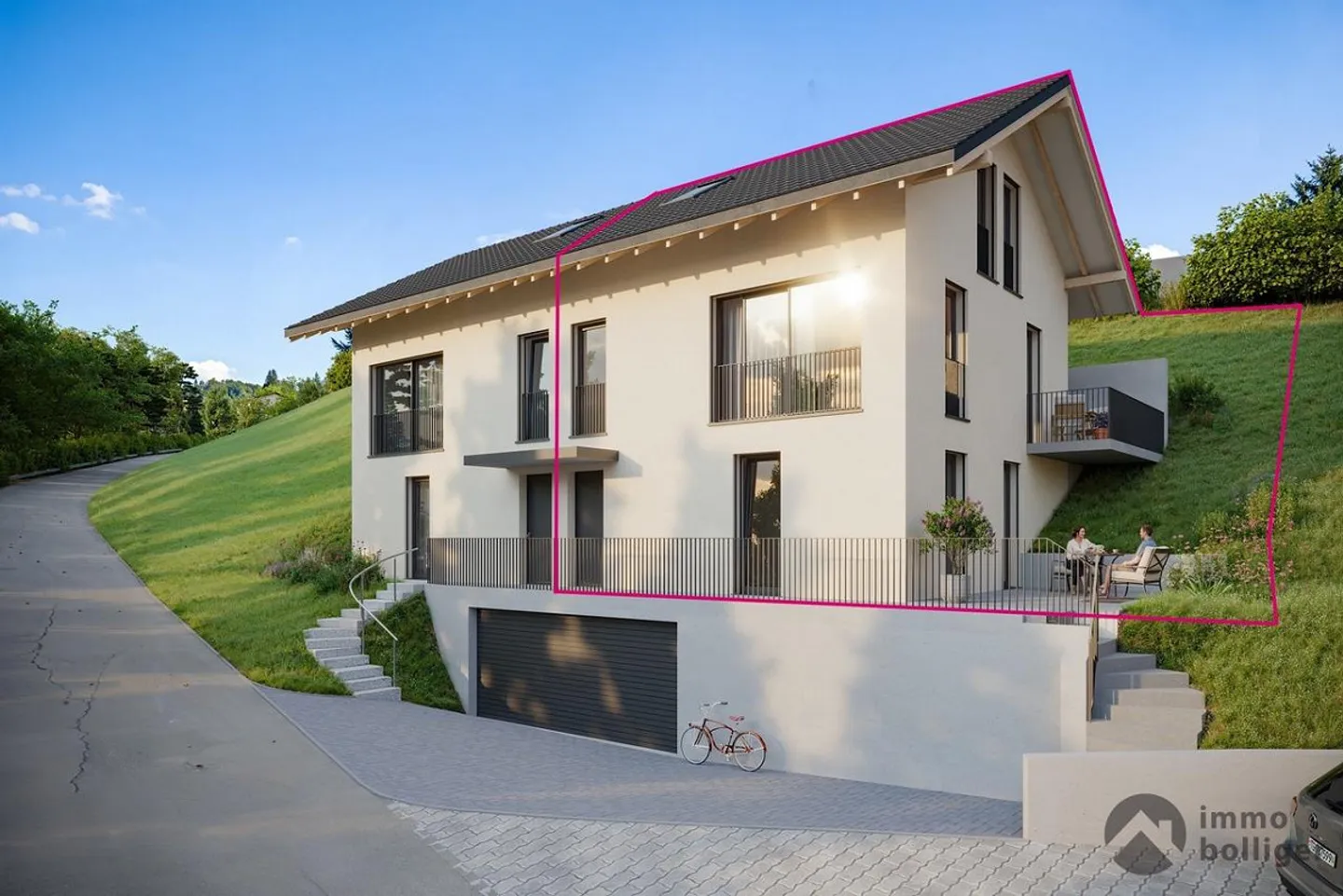 Living with a view – modern semi-detached house in Holziken - Photo 1 of 13
